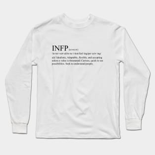 INFP Personality (Dictionary Style) Light Long Sleeve T-Shirt